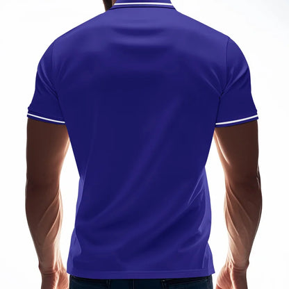 Men’s Quick-Dry Solid Color Polo Shirt