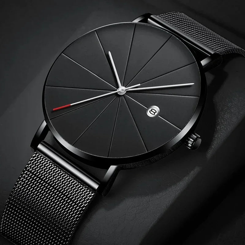 Men’s Ultra-Thin Stainless Steel Mesh Watch