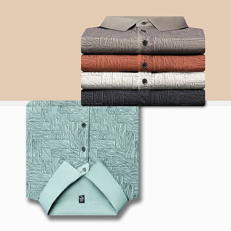 Men’s Printed Short Sleeve Polo Shirt