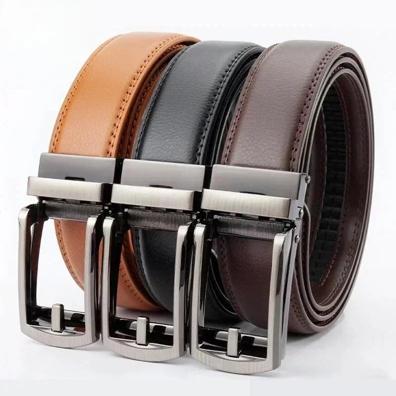 Men’s Automatic Buckle Leather Belt