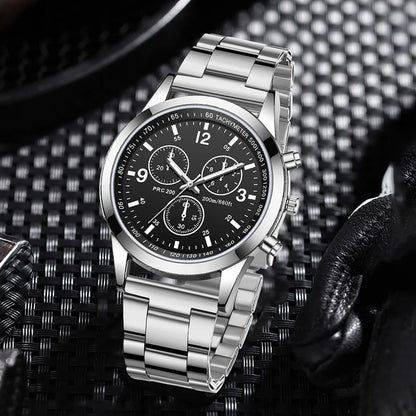 Men’s Casual Silver Watch