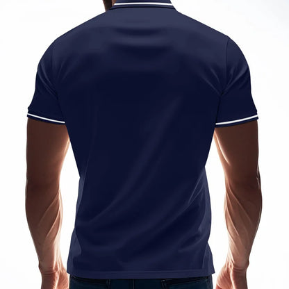 Men’s Quick-Dry Solid Color Polo Shirt