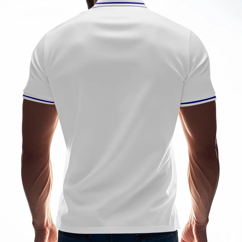 Men’s Quick-Dry Solid Color Polo Shirt