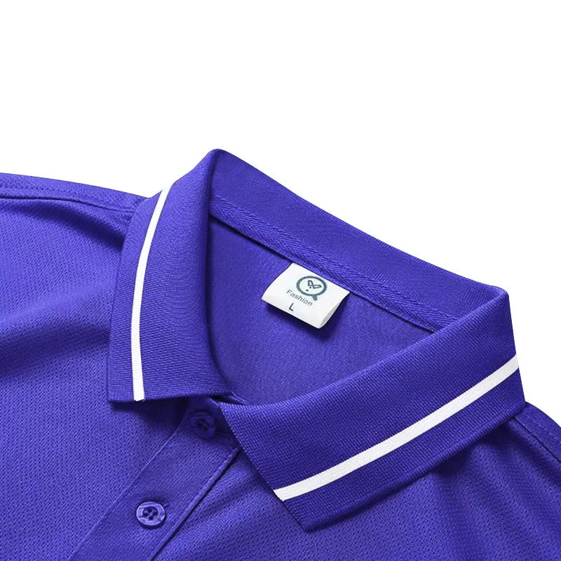 Men’s Quick-Dry Solid Color Polo Shirt