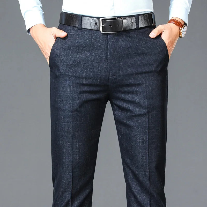 Men’s High Waist Suit Pants