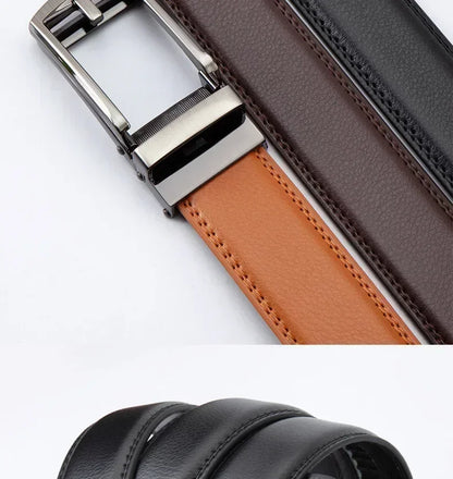 Men’s Automatic Buckle Leather Belt