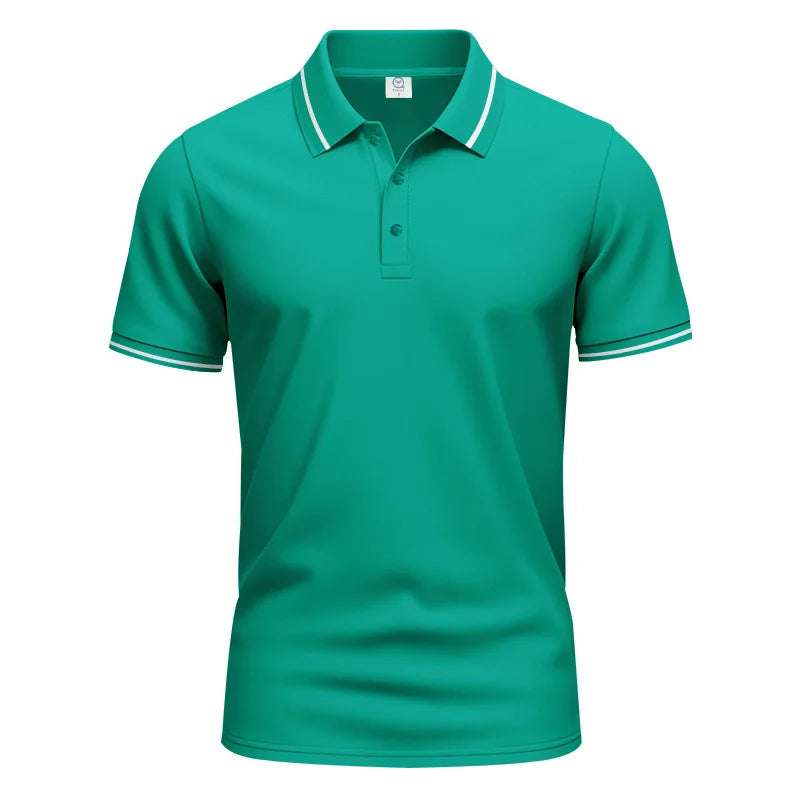 Men’s Quick-Dry Solid Color Polo Shirt
