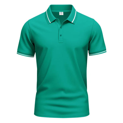 Men’s Quick-Dry Solid Color Polo Shirt
