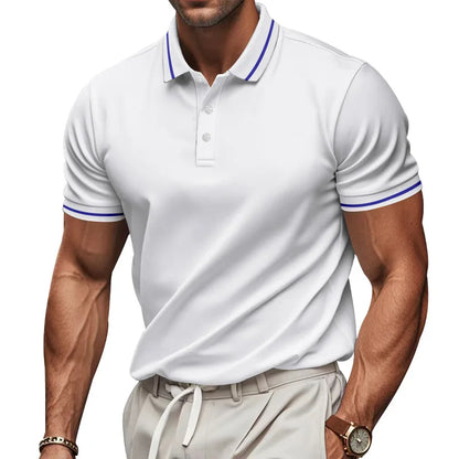 Men’s Quick-Dry Solid Color Polo Shirt