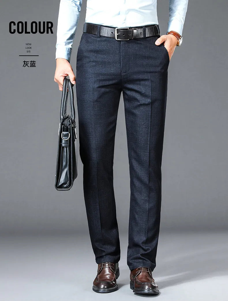 Men’s High Waist Suit Pants