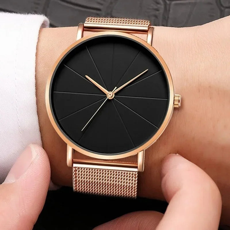 Men’s Watch with Stainless Steel Mesh Band