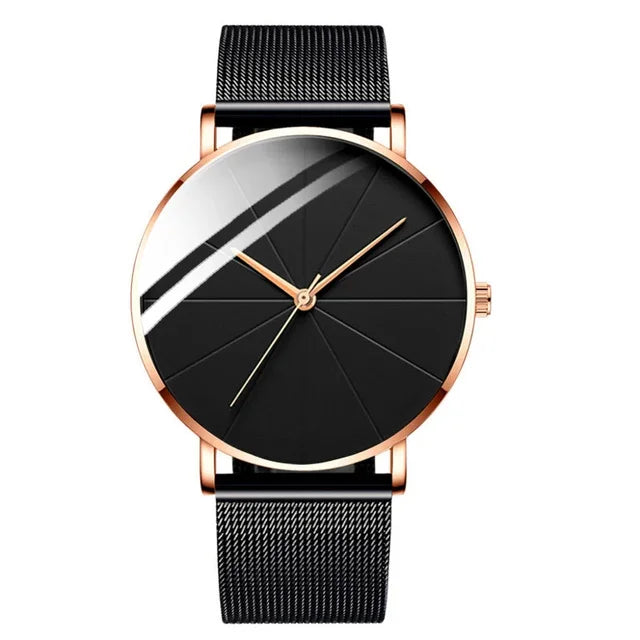 Men’s Watch with Stainless Steel Mesh Band