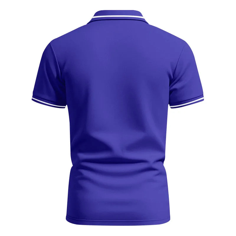 Men’s Quick-Dry Solid Color Polo Shirt