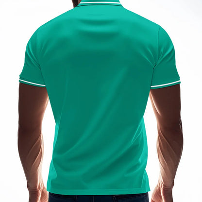 Men’s Quick-Dry Solid Color Polo Shirt