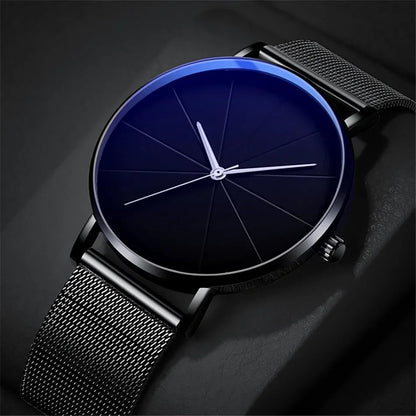 Men’s Watch with Stainless Steel Mesh Band