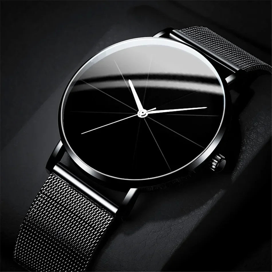 Men’s Watch with Stainless Steel Mesh Band