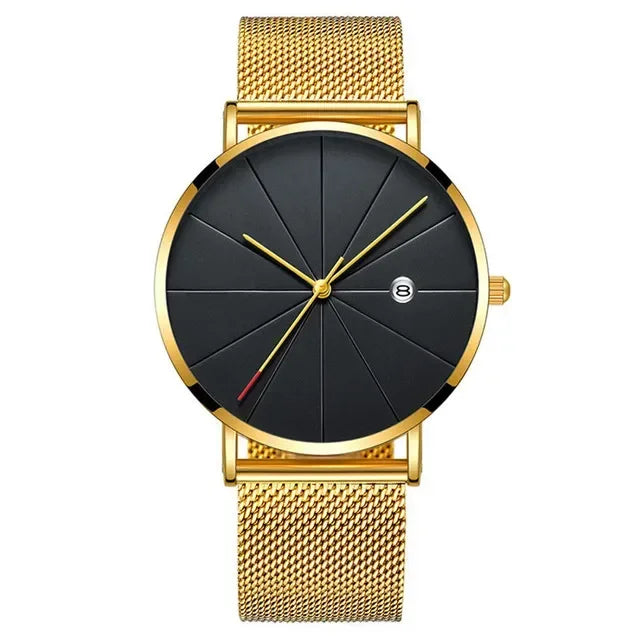 Men’s Ultra-Thin Stainless Steel Mesh Watch