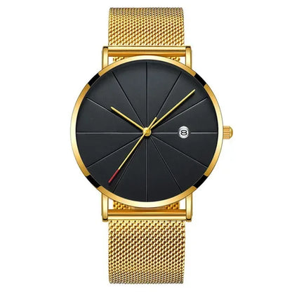 Men’s Ultra-Thin Stainless Steel Mesh Watch