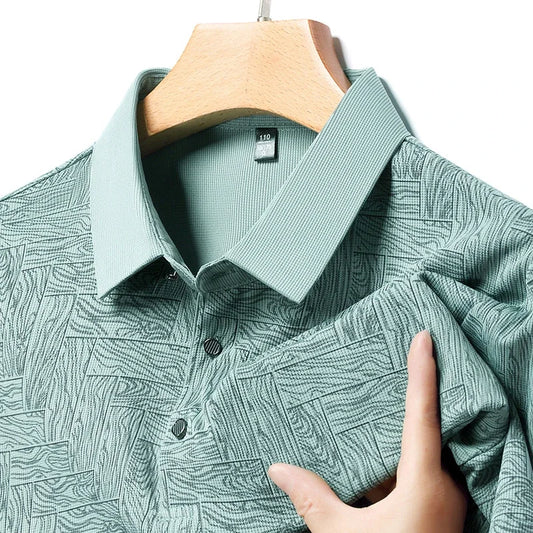 Men’s Printed Short Sleeve Polo Shirt