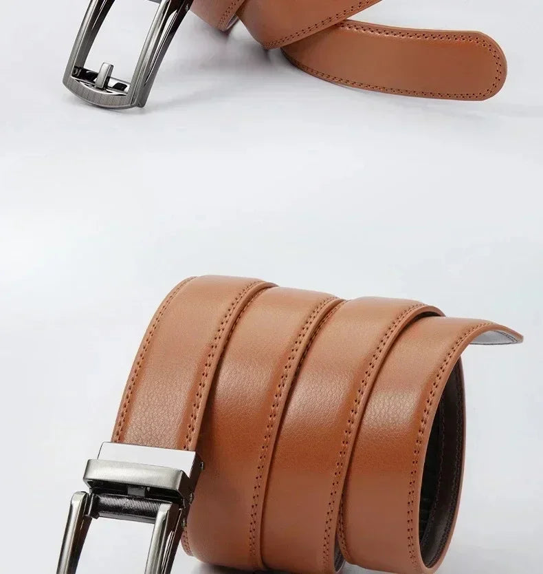 Men’s Automatic Buckle Leather Belt