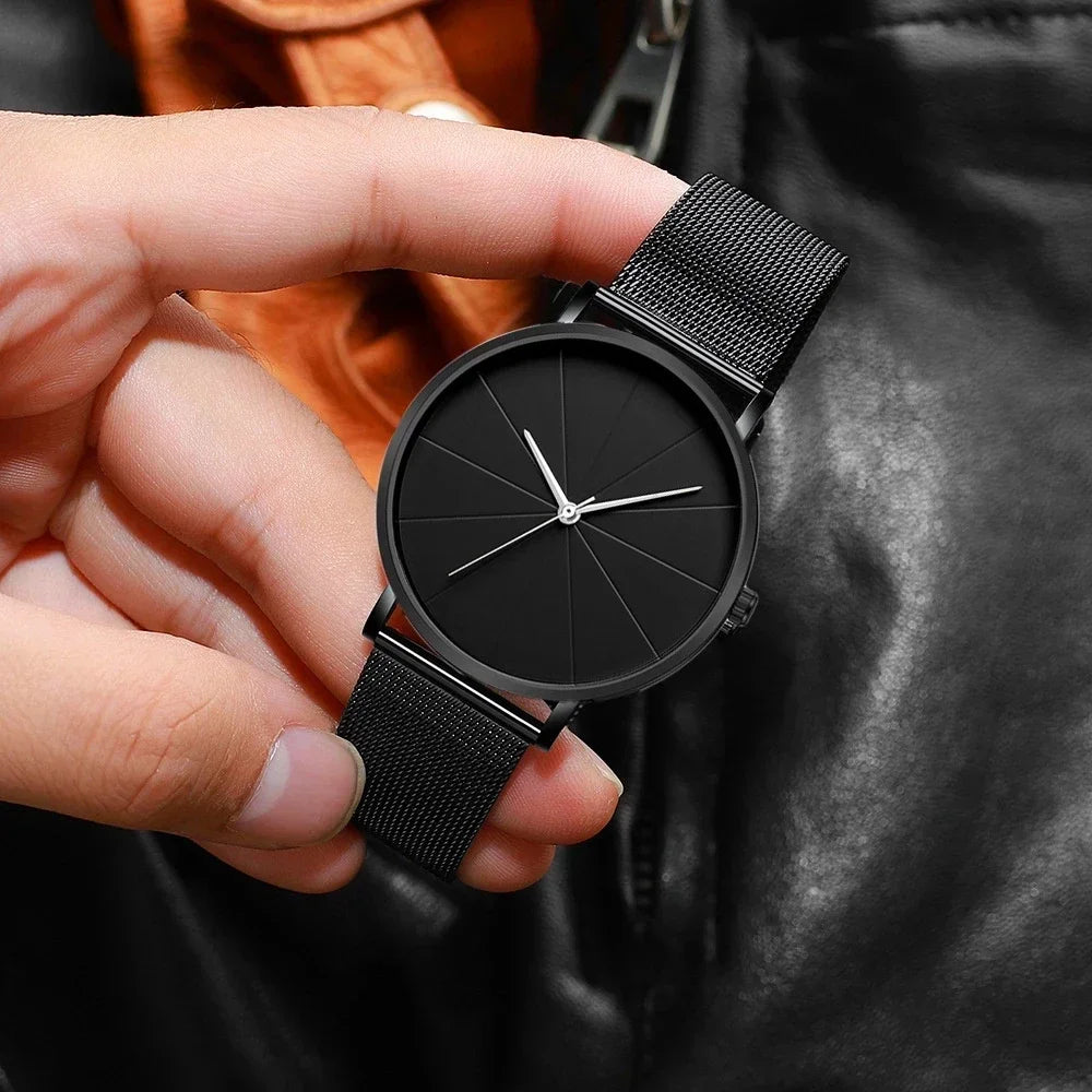 Men’s Watch with Stainless Steel Mesh Band