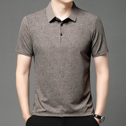 Men’s Printed Short Sleeve Polo Shirt