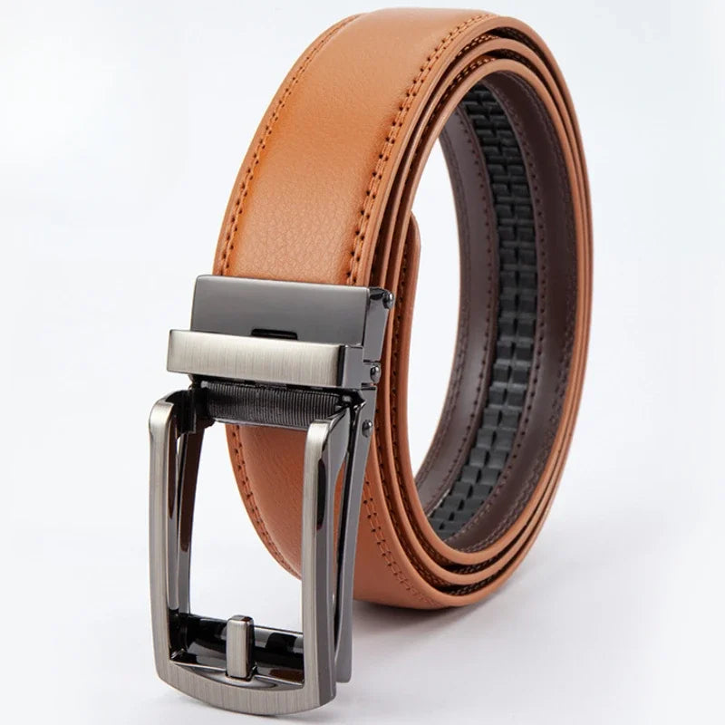 Men’s Automatic Buckle Leather Belt