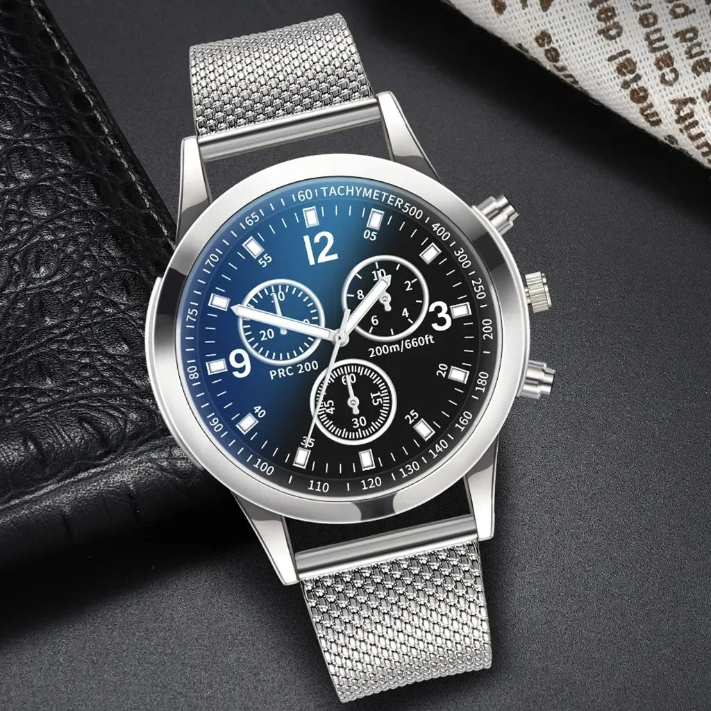 Men’s Stainless Steel Mesh Watch