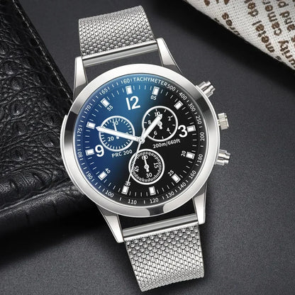 Men’s Stainless Steel Mesh Watch